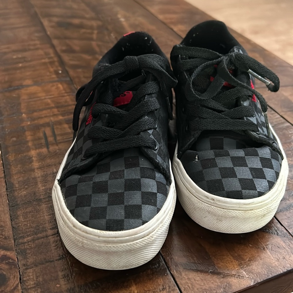 Boys checkered Vans, size 13. Excellent condition, worn a few times only